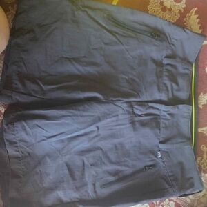 Helly Hansen Dark Gray Shorts with Neon Accents